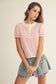 Henley Stripe Top