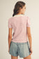Henley Stripe Top